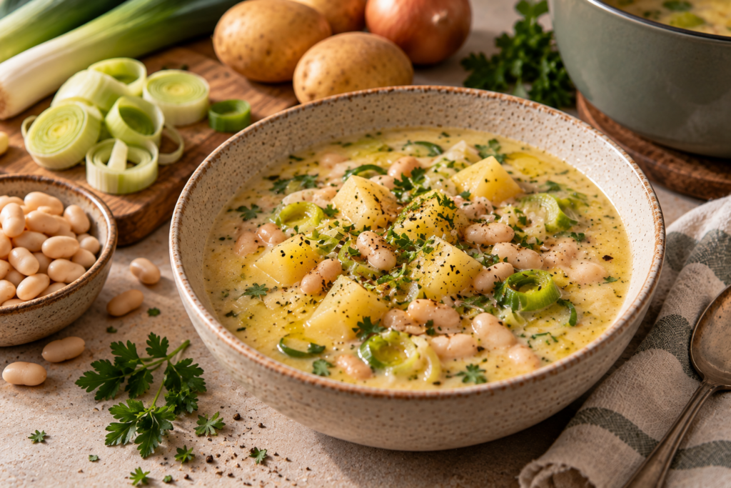 10 einfache Herbstsuppen für kalte Feierabende cremige kartoffel lauch bohnen suppe