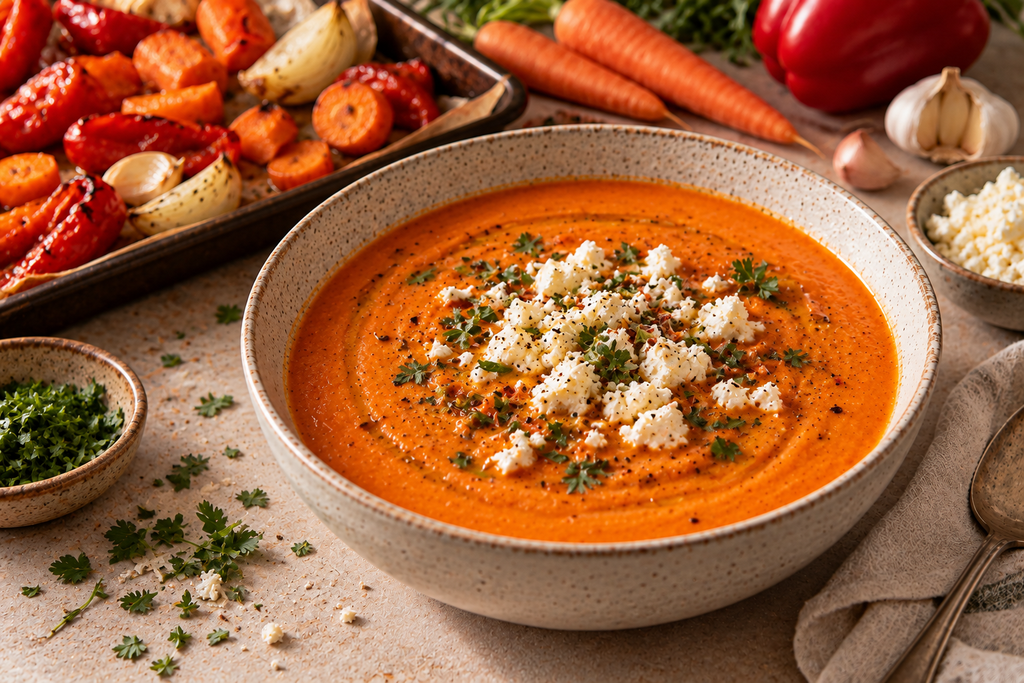 10 einfache Herbstsuppen für kalte Feierabende rustikale geröstete gemüsesuppe
